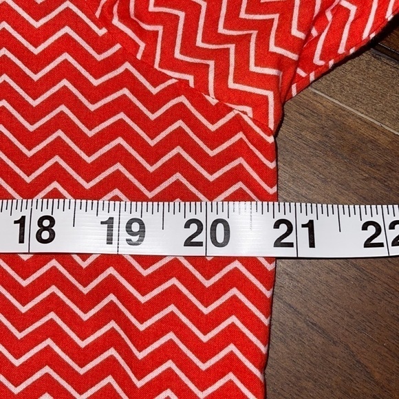 Hester & Orchard Orange & White Chevron Pop over Blouse Sz. S - Picture 11 of 14